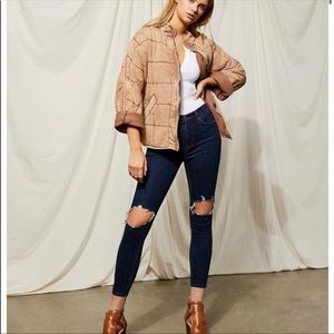 Free People Busted Knee Skinny Jeans